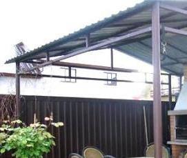 Открытые беседки с барбекю - вариант 3