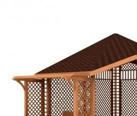 Открытые деревянные беседки - тип 1