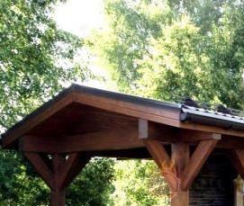 Открытые деревянные беседки - тип 4