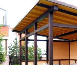 Открытые деревянные беседки - тип 3