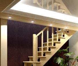 Открытые деревянные лестницы - модель 1