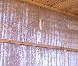 Отражающая теплоизоляция для бани - вариант 1