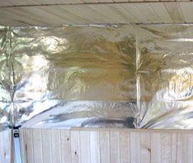 Отражающая теплоизоляция для бани - вариант 4