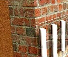 Отсечная гидроизоляция стен - вариант 3