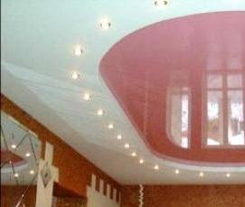 Овальный натяжной потолок - вариант 3
