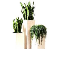 Озеленение искусственными цветами - вариант 4