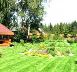 Озеленение загородного участка - вариант 4