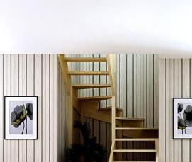 П-образная деревянная лестница - тип 2