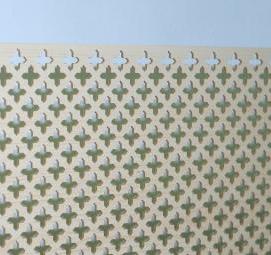 Панель перфорированная металлическая декоративная - модель 4