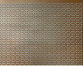 Панель перфорированная металлическая декоративная - модель 2