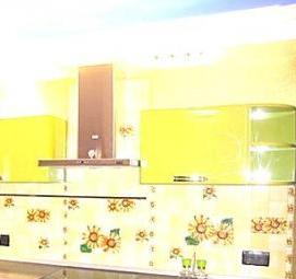 Панель пвх лен фисташковый - вариант 1