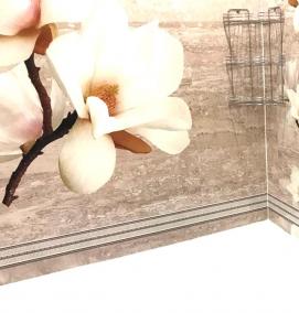 Панели пвх для ванной: сакура - вариант 3