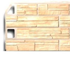 Панели пвх сланец бежевый - вариант 1