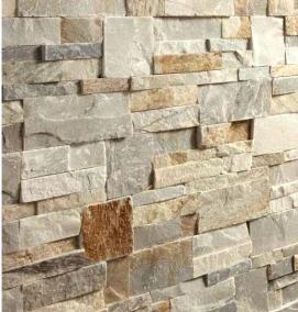 Панели пвх сланец бежевый - вариант 3