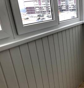 Панели пвх вагонка белая - тип 1