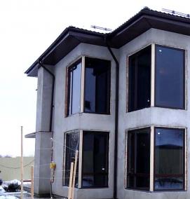 Панорамные деревянные окна - вариант 2