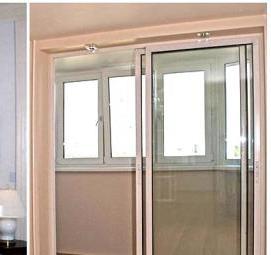 Панорамные двери на балкон раздвижные - модель 4