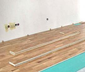 Паркетная доска на бетонный пол - тип 1