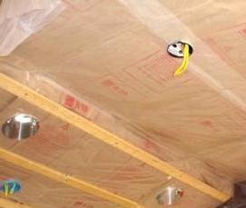 Пароизоляция для бани на потолок - тип 3