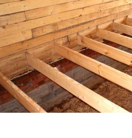 Пароизоляция для чернового пола в деревянном доме - тип 3