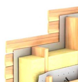 Пароизоляция для стен деревянного дома снаружи - тип 2