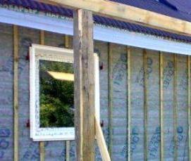 Пароизоляция снаружи дома - модель 2