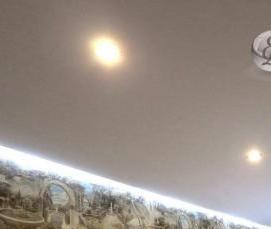 Парящий тканевый натяжной потолок - модель 2