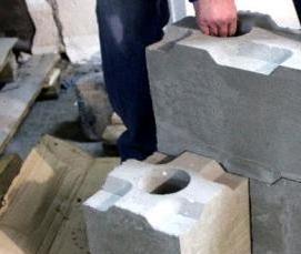 Пазогребневые пеноблоки - модель 3