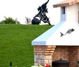 Печь-барбекю с казаном и коптильней - вариант 1