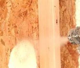 Пенный утеплитель для стен - вариант 1