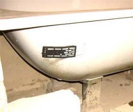 Пеноблок под ванну - вариант 3