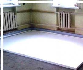 Пенопласт под стяжку пола - вариант 1