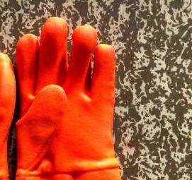 Перчатки рабочие прорезиненные утепленные - модель 3