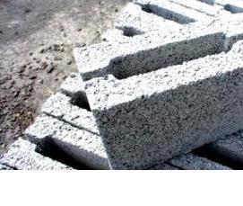 Перегородочный блок из керамзитобетона - модель 4