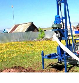 Переносная буровая установка для бурения скважин - модель 2