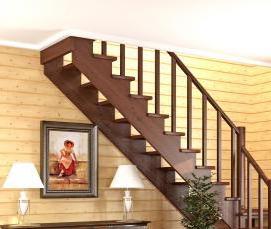 Переносная деревянная лестница - вариант 3