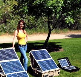 Переносная солнечная электростанция - модель 1