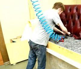 Перетяжка мебели экокожей - вариант 2