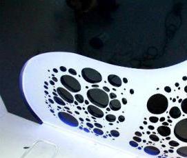 Перфорированные натяжные потолки - модель 1