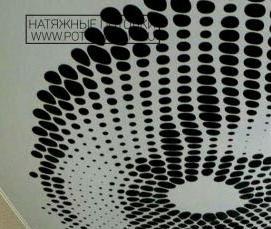 Перфорированный натяжной потолок с подсветкой - вариант 4