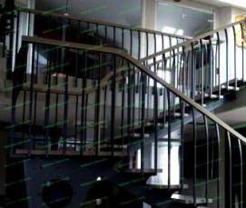 Перила для лестницы в стиле лофт - вариант 4