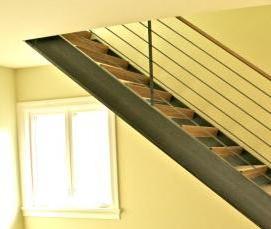 Перила для лестницы в стиле лофт - вариант 2