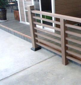 Перила из дпк - модель 3