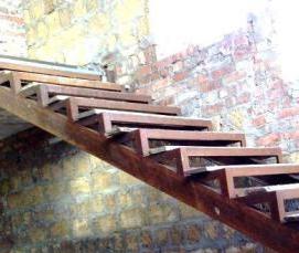 Перила из металлопрофиля - модель 3