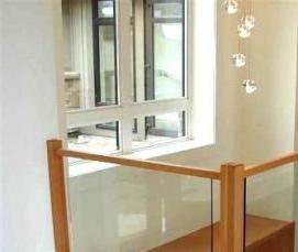 Перила круглые деревянные - модель 1