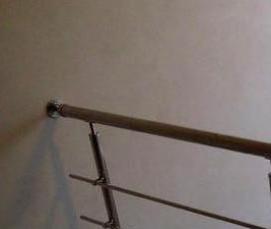 Перила круглые деревянные - модель 4