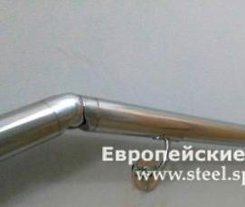 Перила пристенные деревянные - модель 1