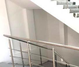 Перила пристенные из нержавеющей стали - вариант 2