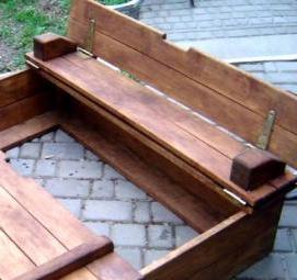 Песочницы с крышкой для дачи - модель 4