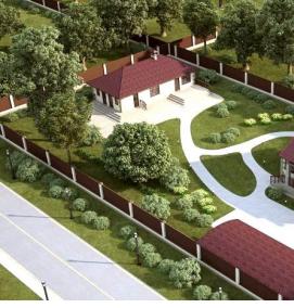 Планировка частного участка - модель 2